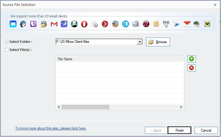 Click to Finish Button to Proceed